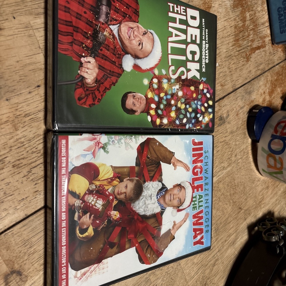Jingle All the Way & Deck The Halls DVD Bundle New Sealed Holiday Comedy